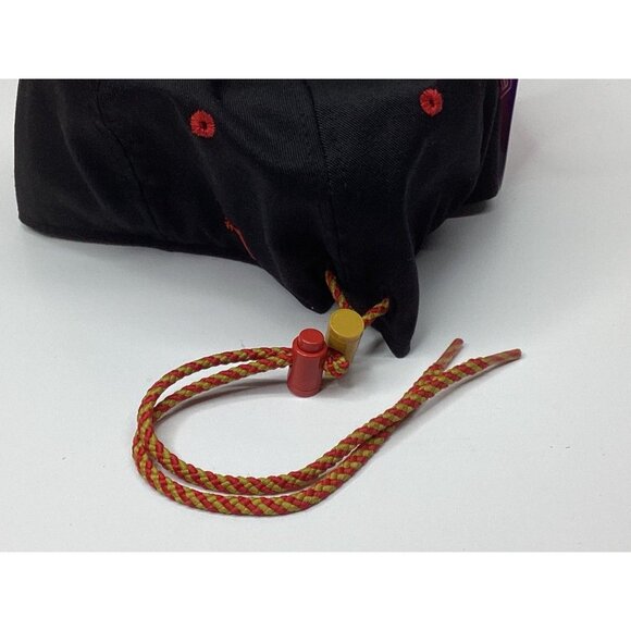 San Francisco 49ers Hat #1 Apparel Men's Vintage 90s Drawstring Red Black - Picture 6 of 15